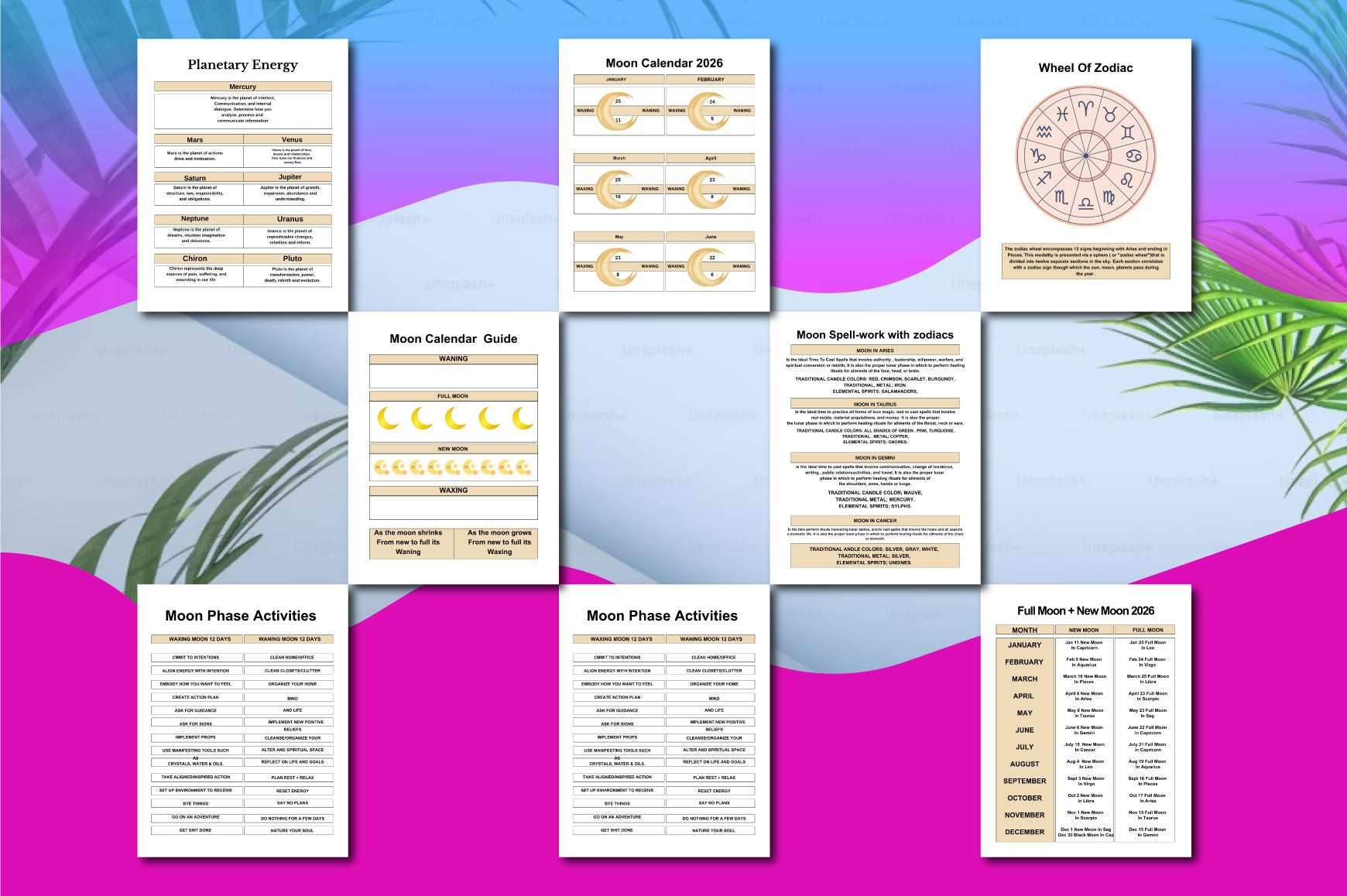 Moon Astrology Planner