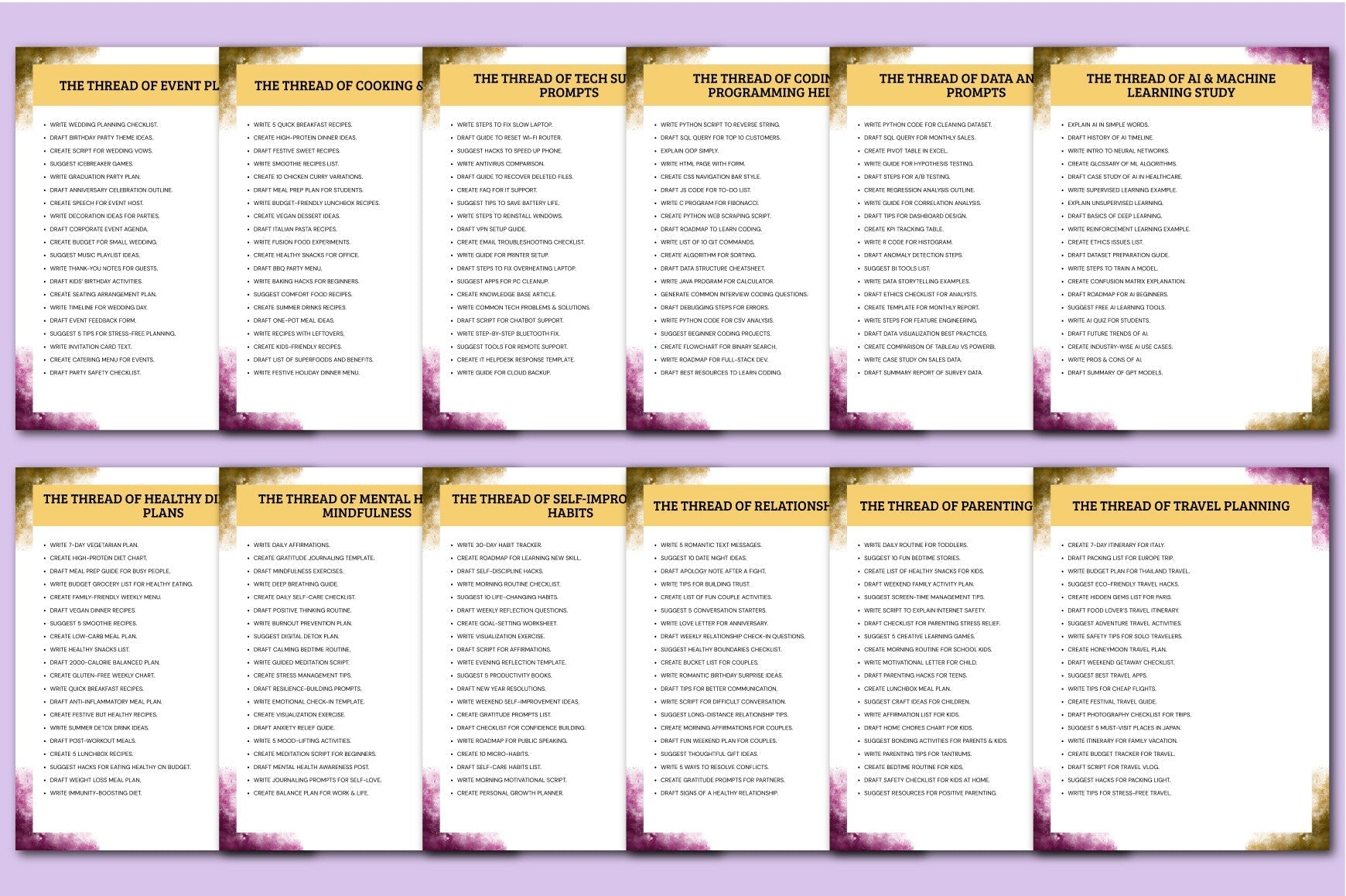 The Creative Loom of Prompts