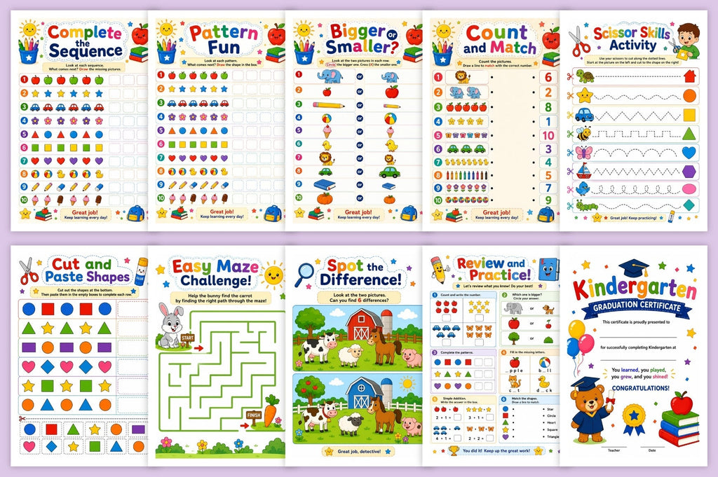 Kindergarten Readiness Workbook