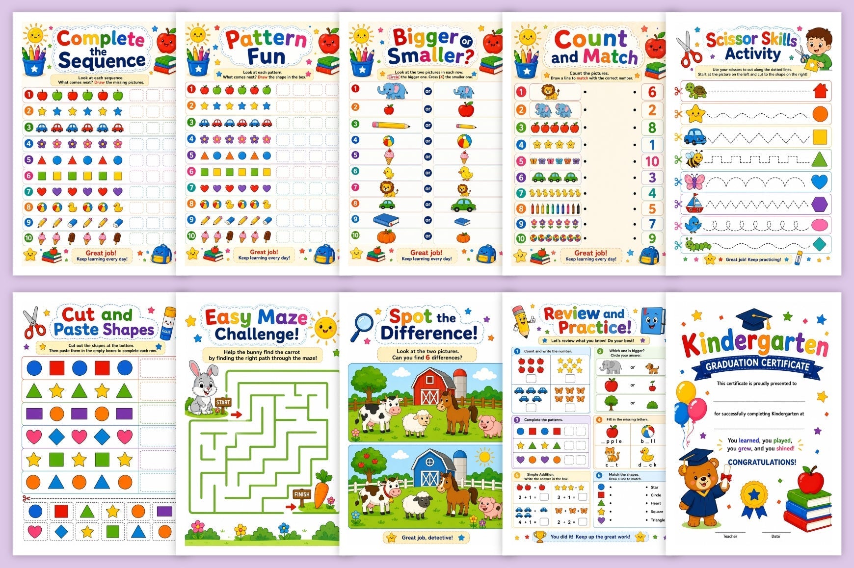 Kindergarten Readiness Workbook