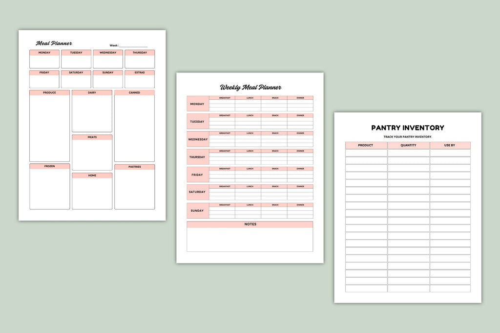 Meal Prep Nutrition Planner