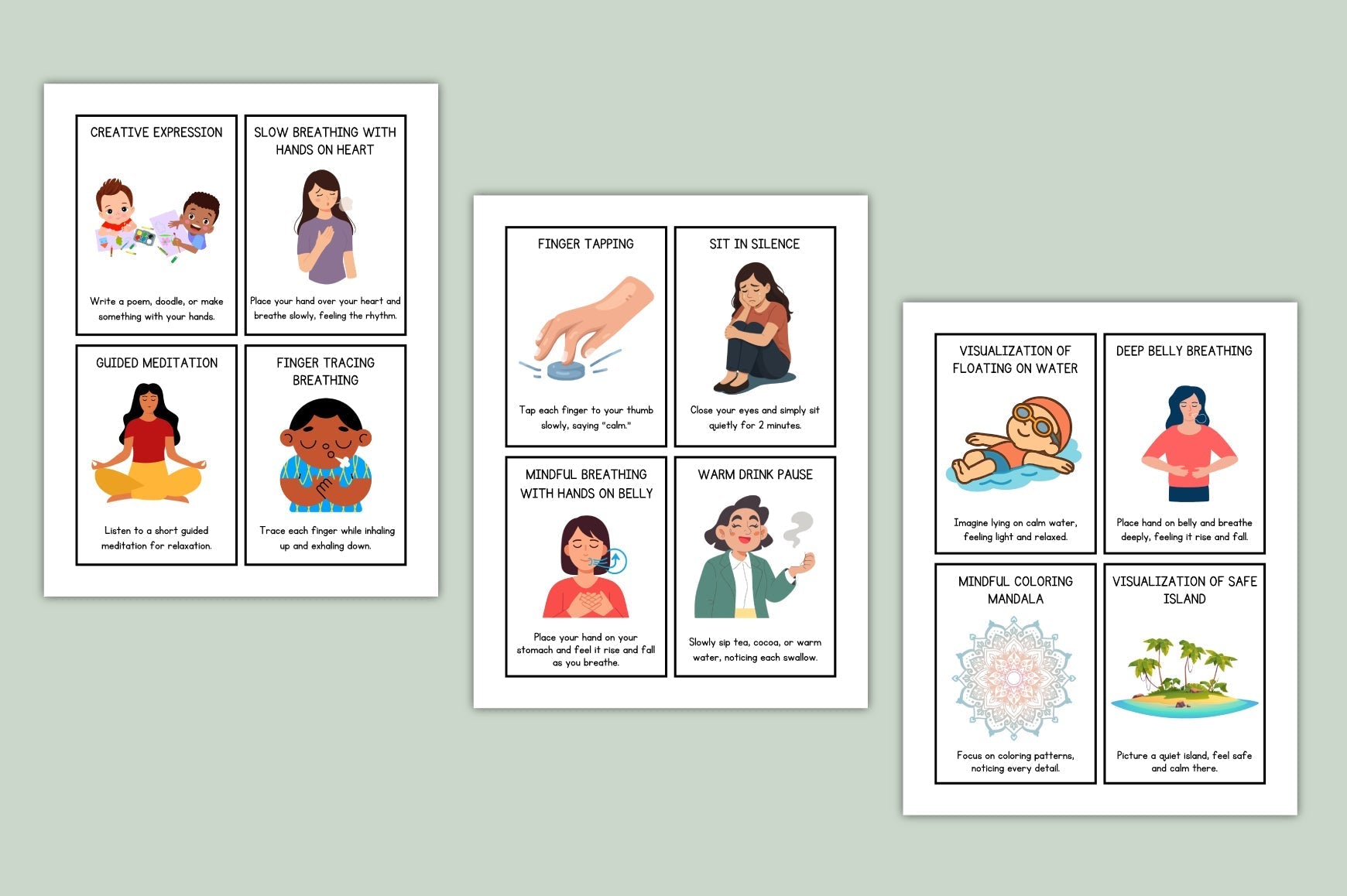 Relax Reset Strategy Cards