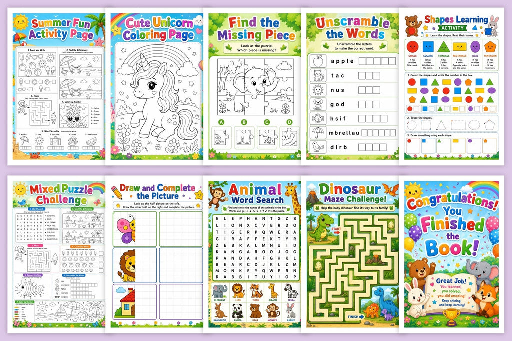 Mega Activity For Kids Book