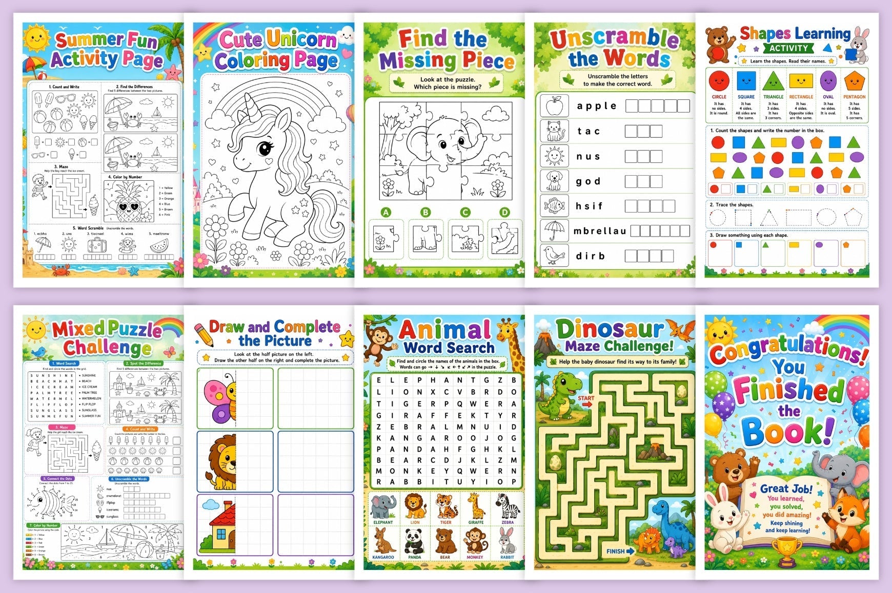 Mega Activity For Kids Book