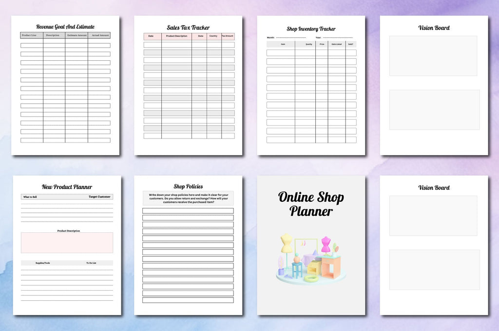 Online Shop Planner