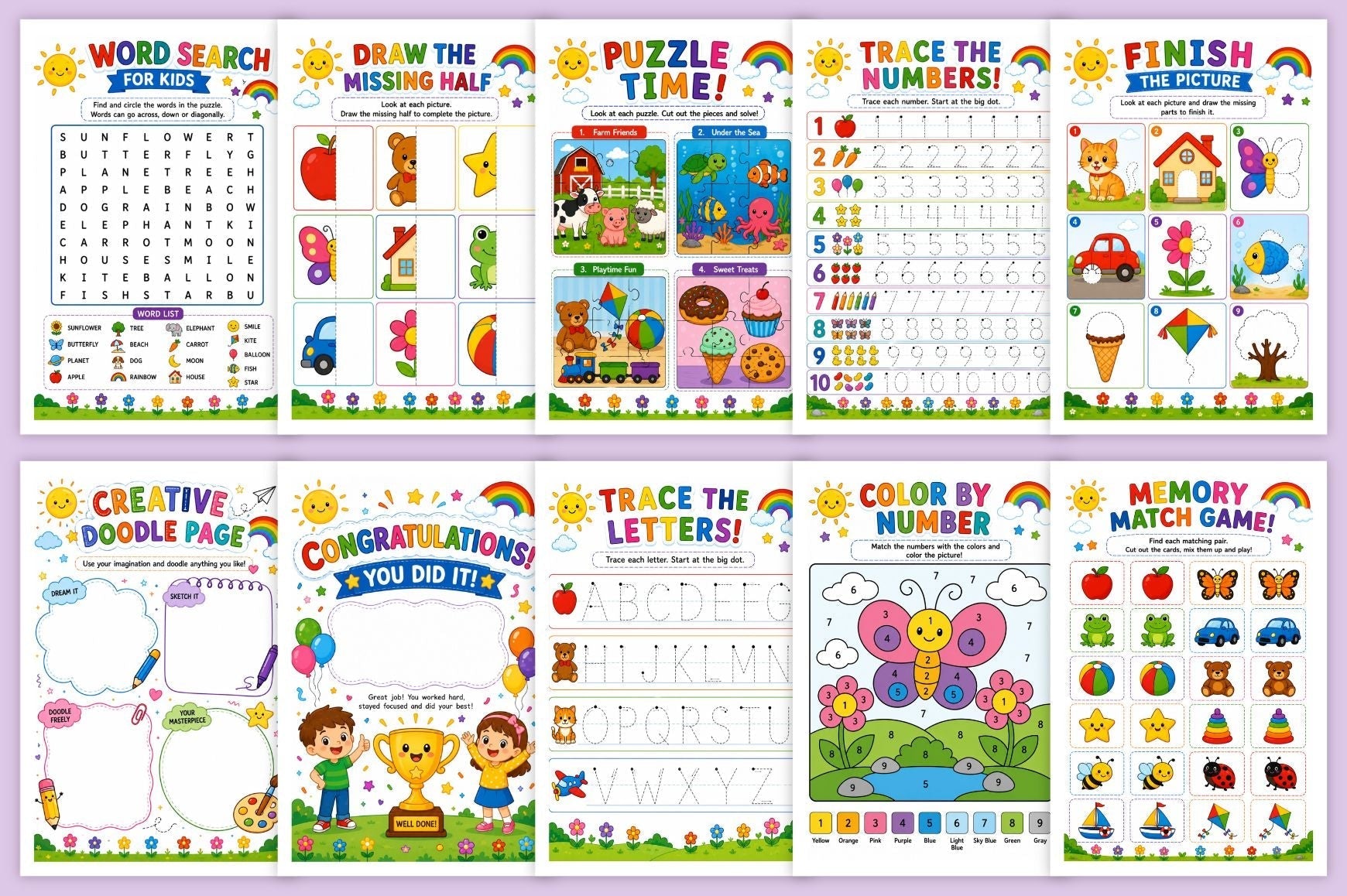 Focus Fun Activity For Kids Book