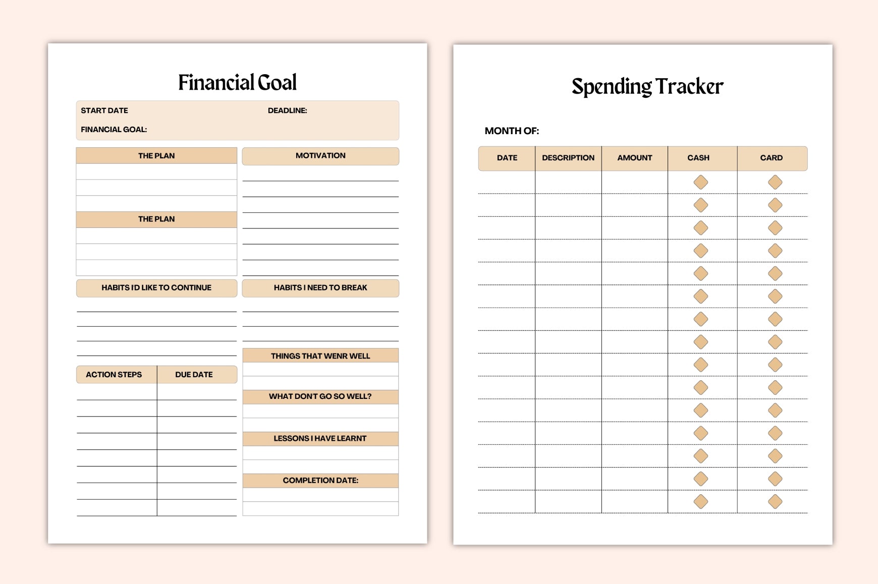 Budget Savings Planner