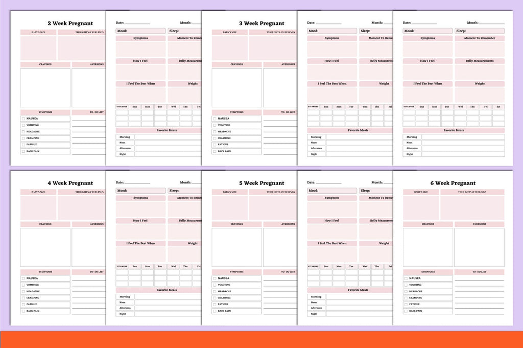 Weekly Pregnancy Journal