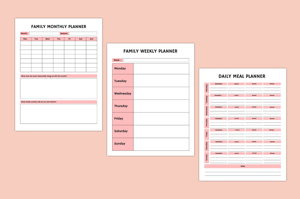Happy Family Routine Journal