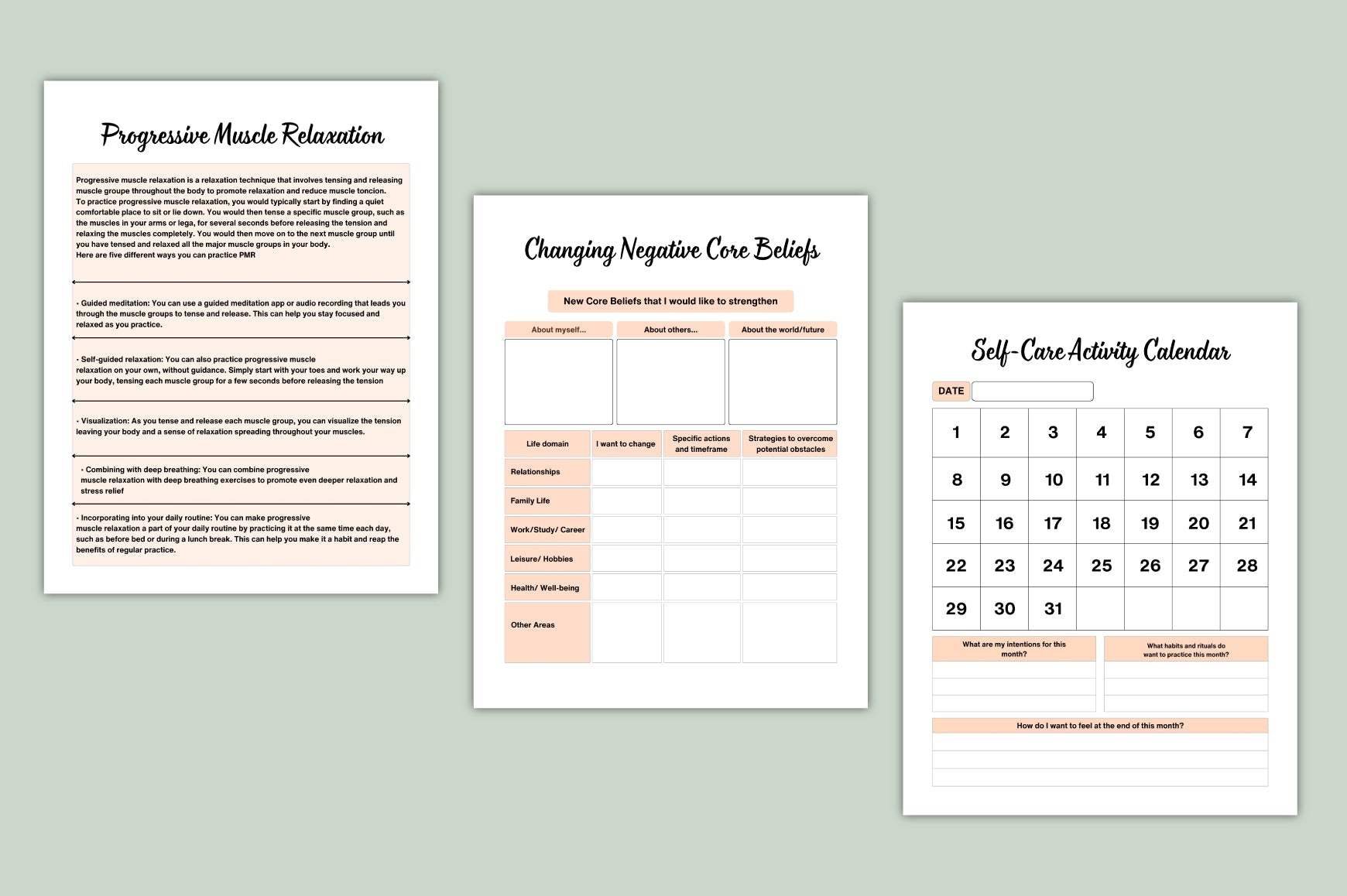 Energy Restore Workbook