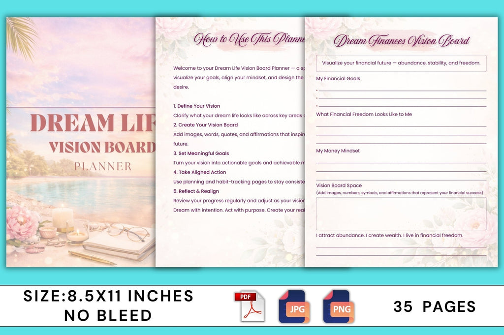 Dream Life Vision Board Planner