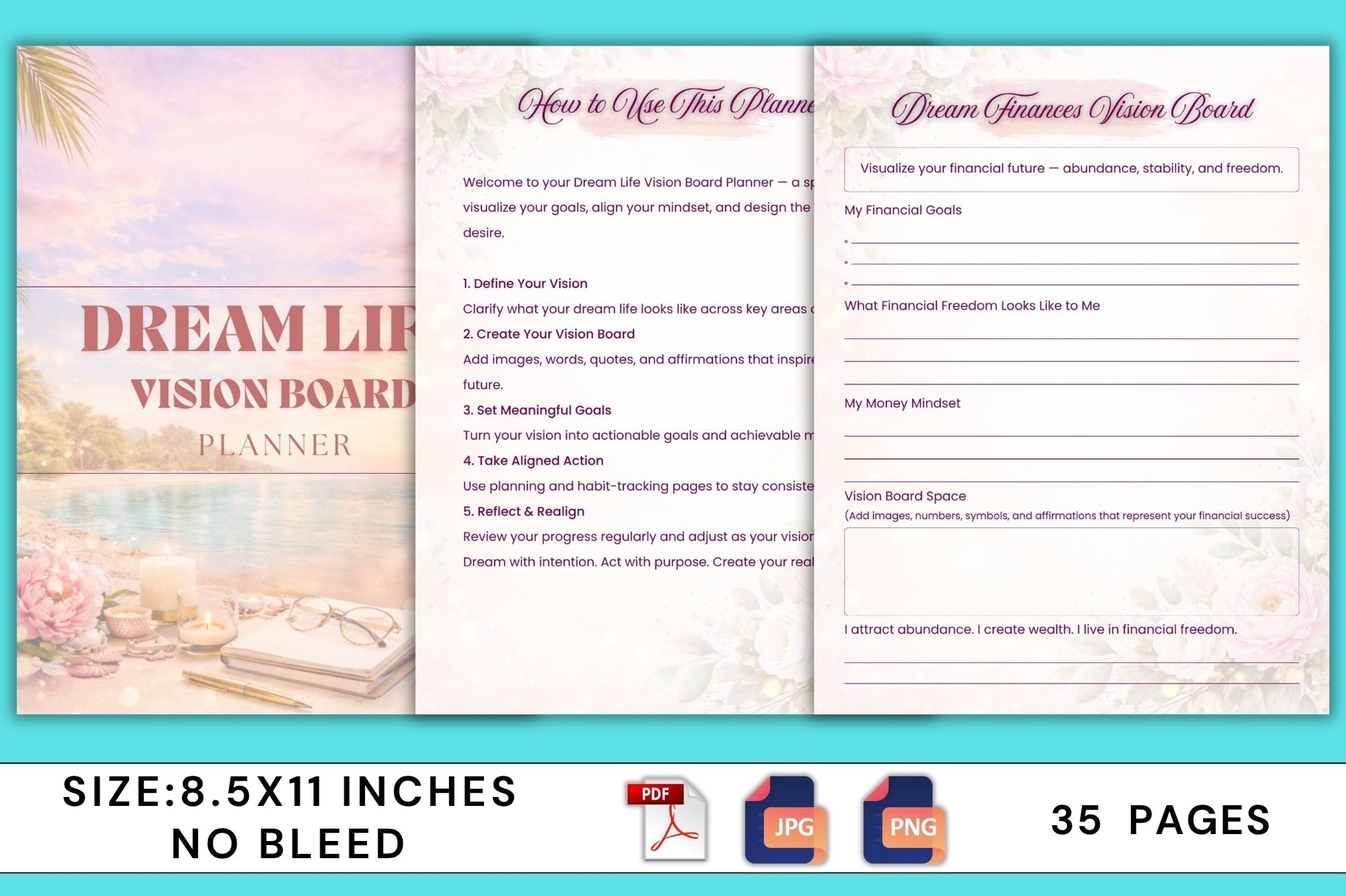 Dream Life Vision Board Planner