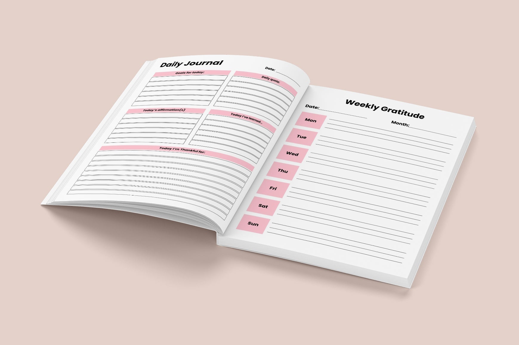 Vision Manifestation Goal Workbook