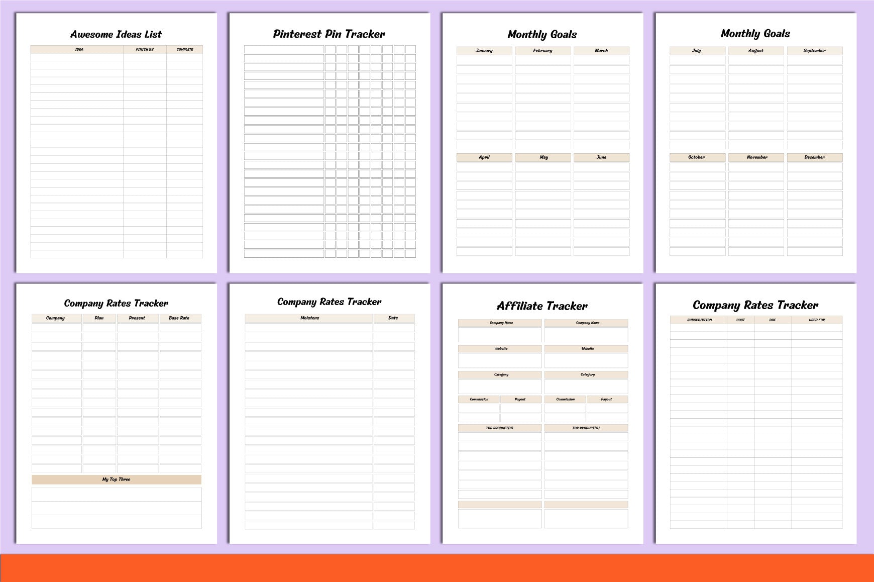 Online Business Planner