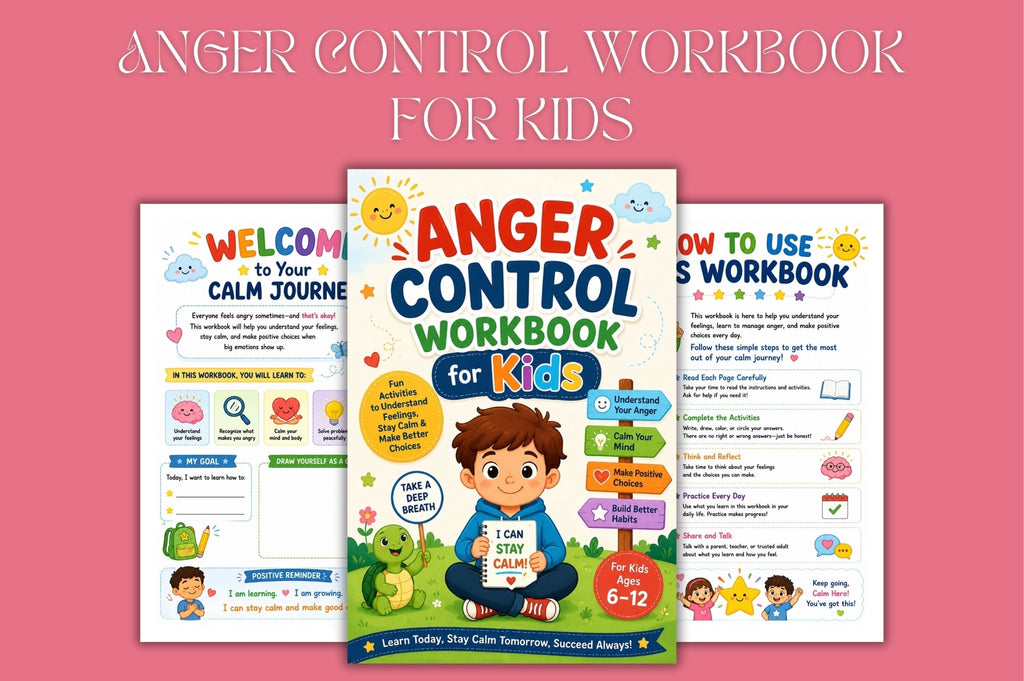 Anger Control For Kids Workbook