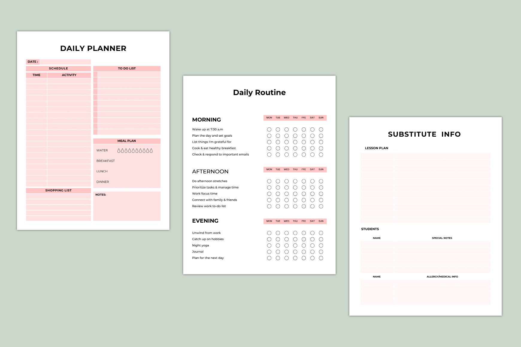 Teacher Success Planner