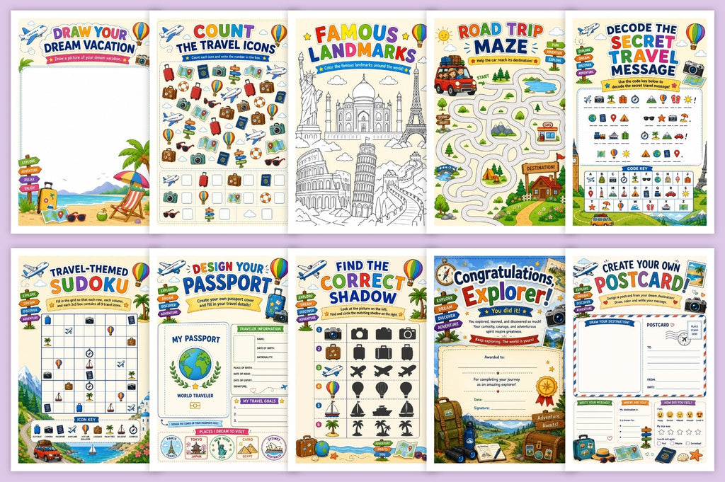 Tiny Travelers Fun Book