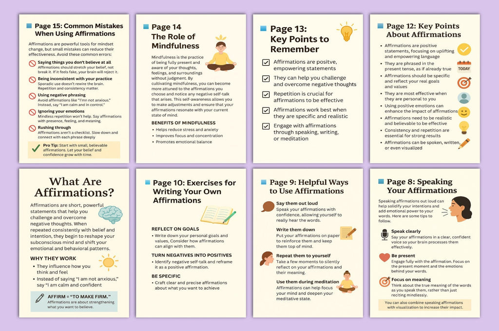 The Daily Affirmation Handbook Planner