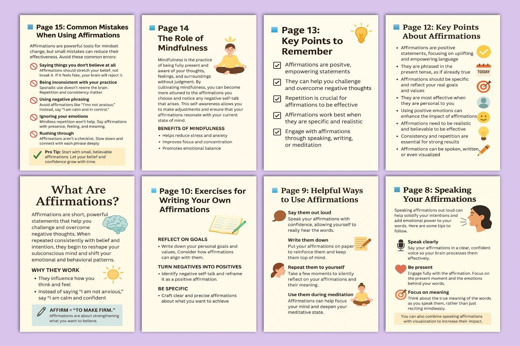 The Daily Affirmation Handbook Planner