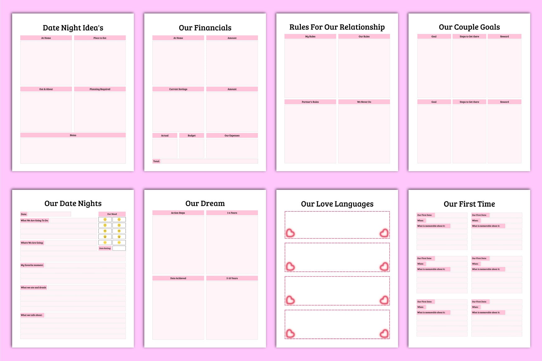 Couple's 50 Question Planner