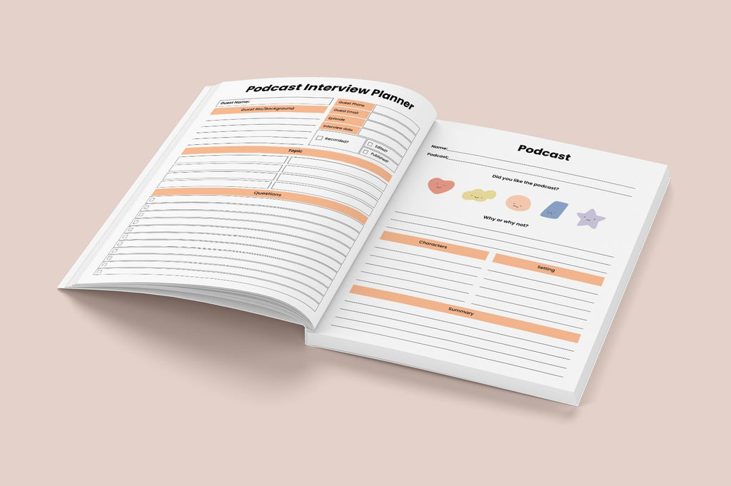 Podcast Ideas Content Journal: Boost Your Creativity