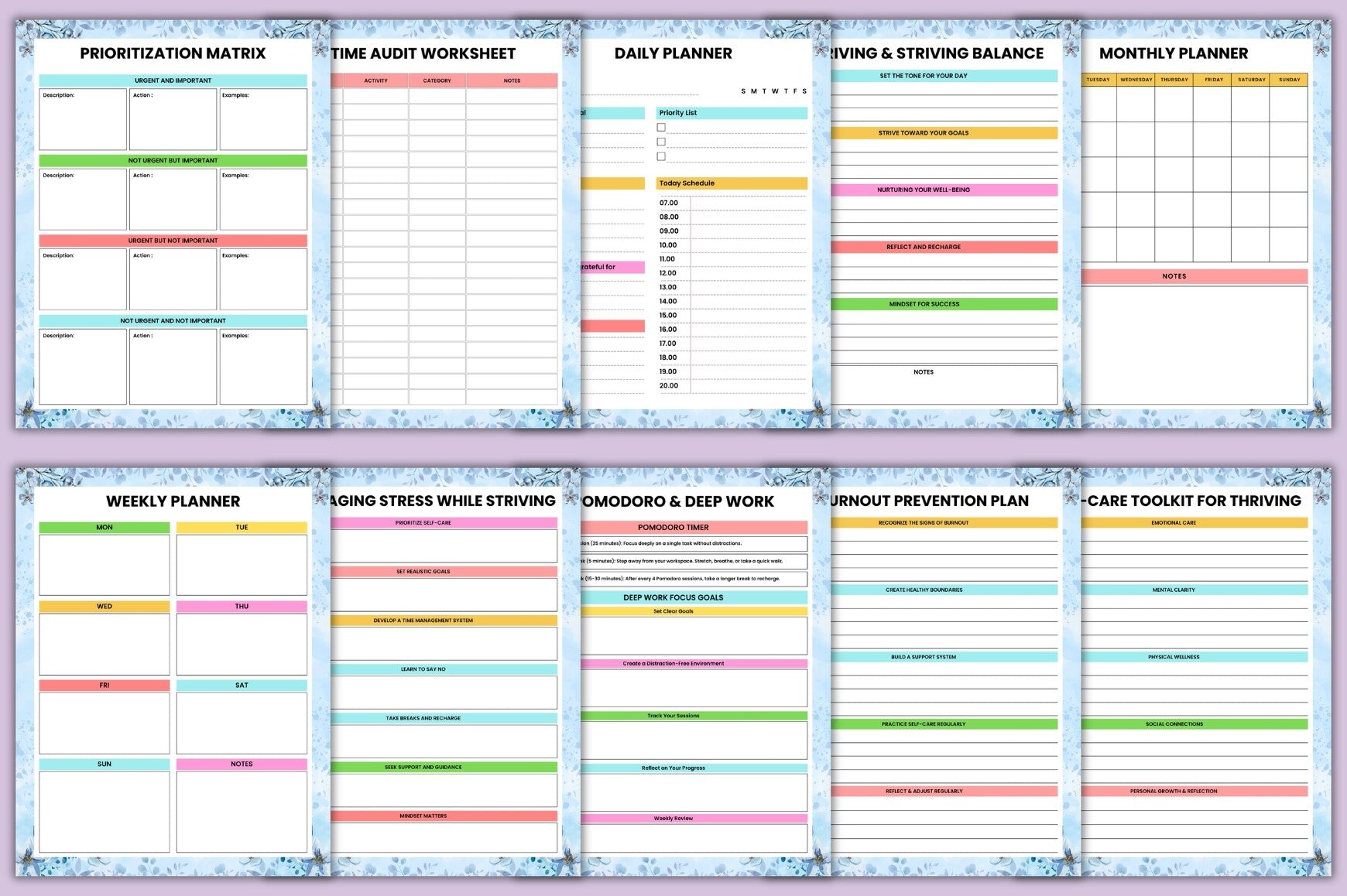 Thrive Strive Productivity Planner