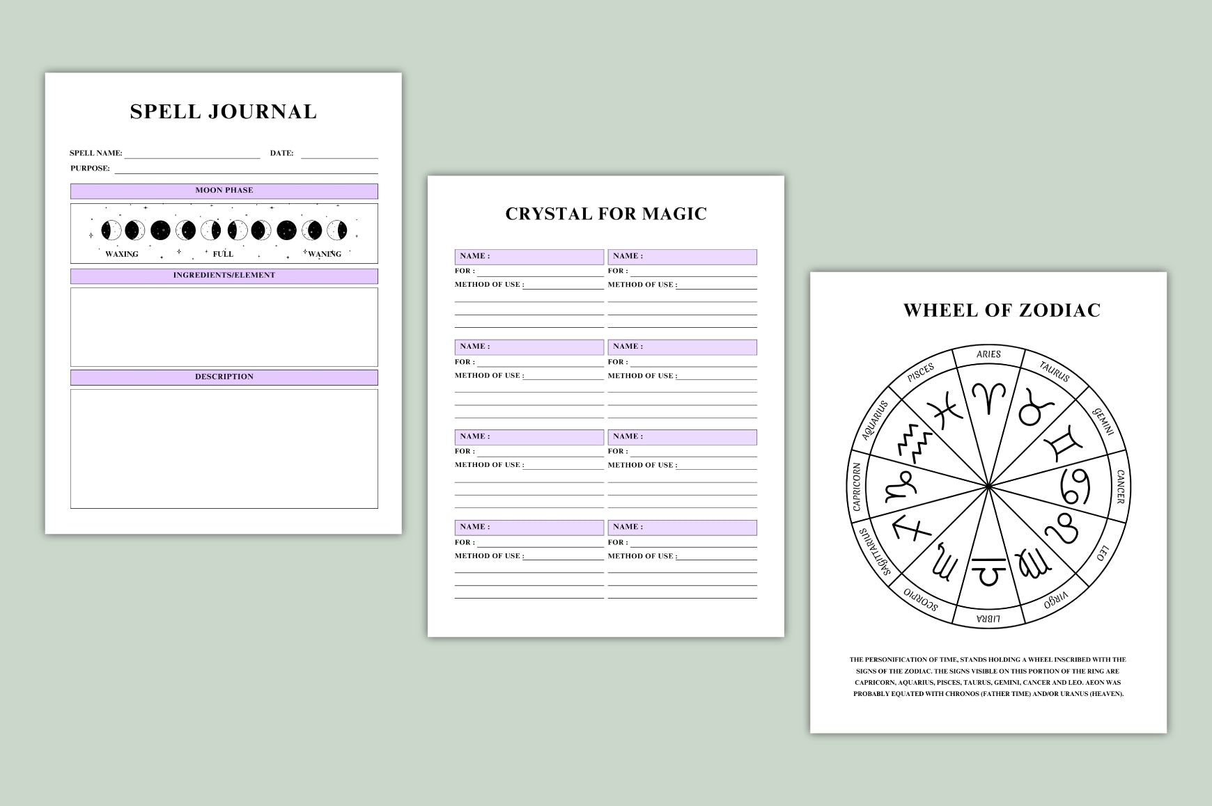 Lunar Witch Spirit Journal