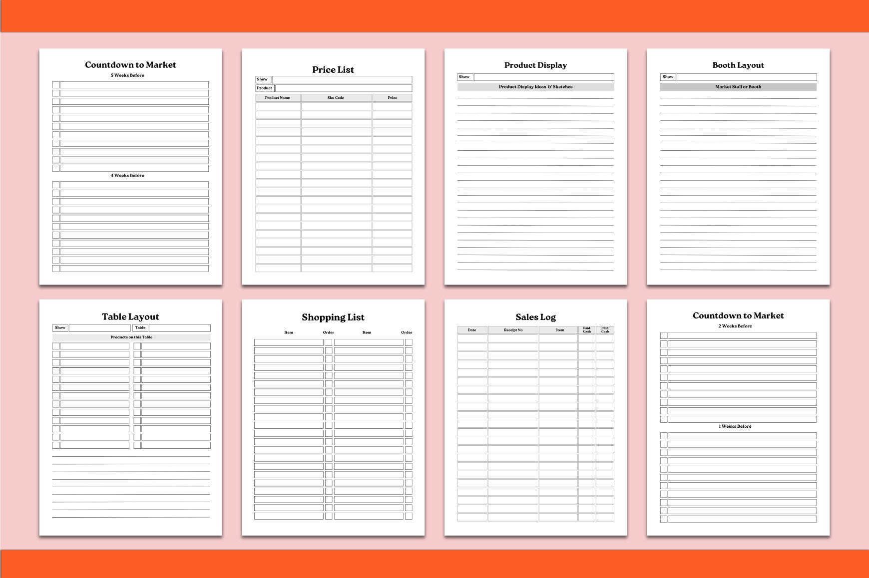 Craft Fair Planner Guide