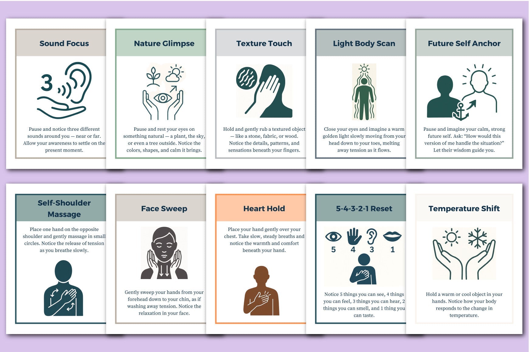 Somatic Strategy Cards for Mindful Practices