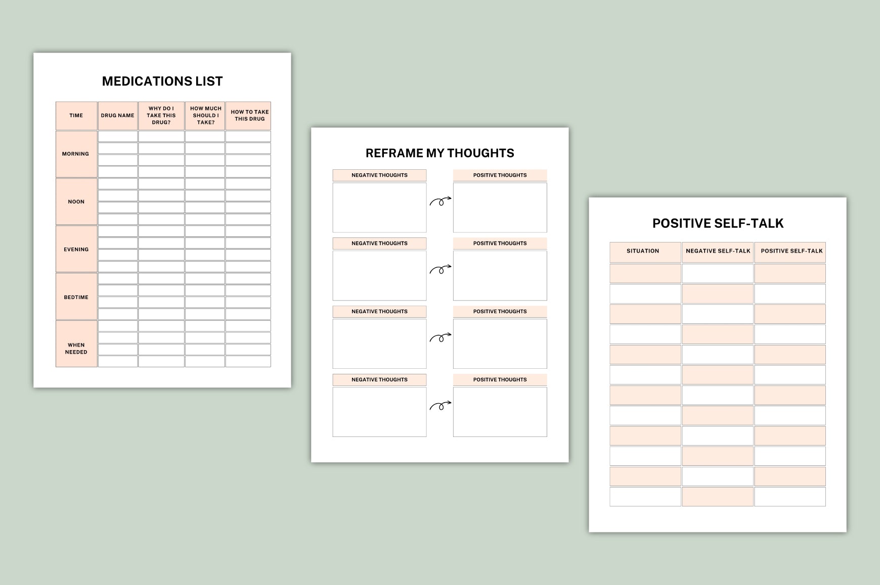 ADHD Clarity Journal with printable organization and journal pages