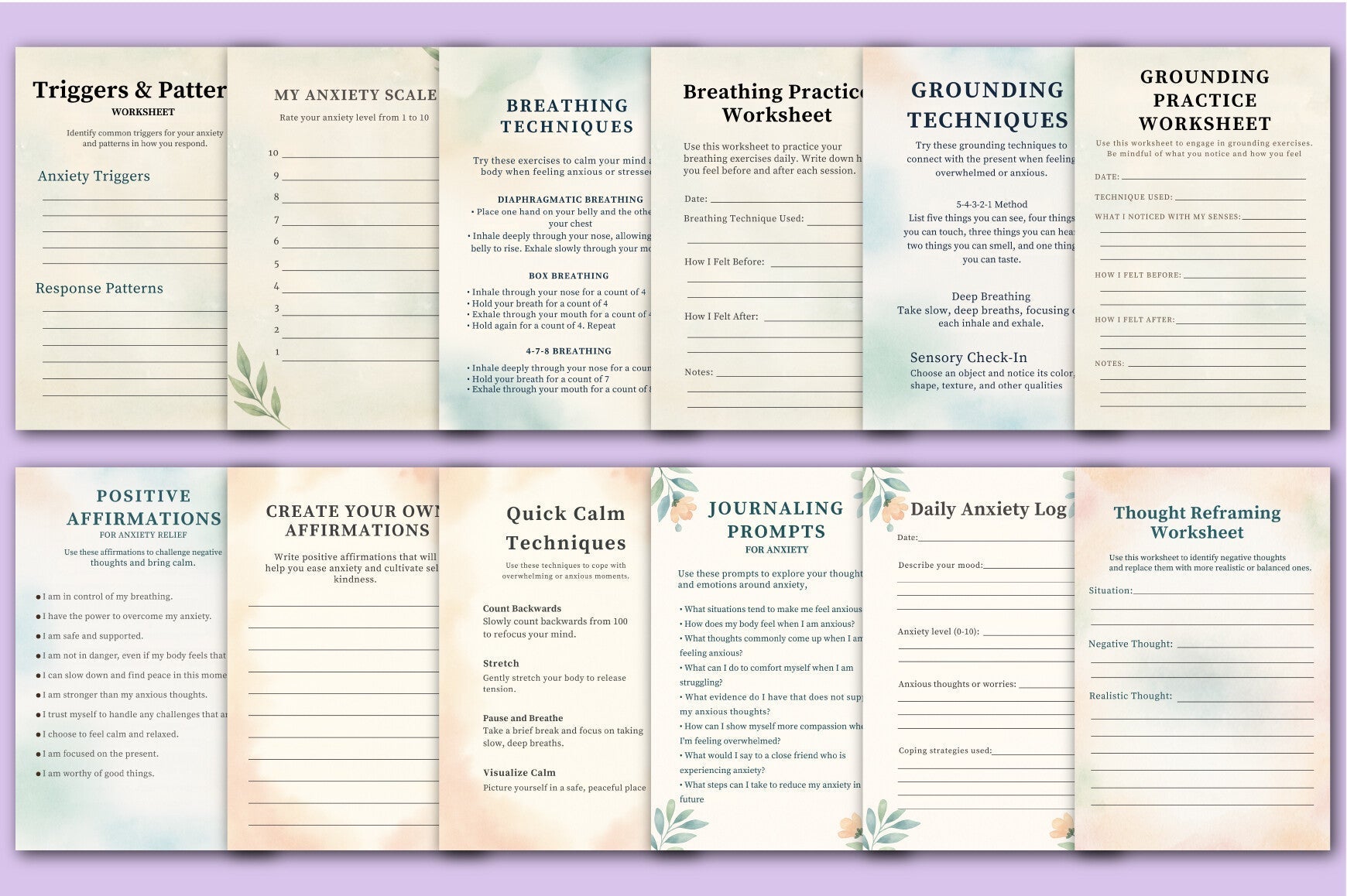 Managing Anxiety Workbook