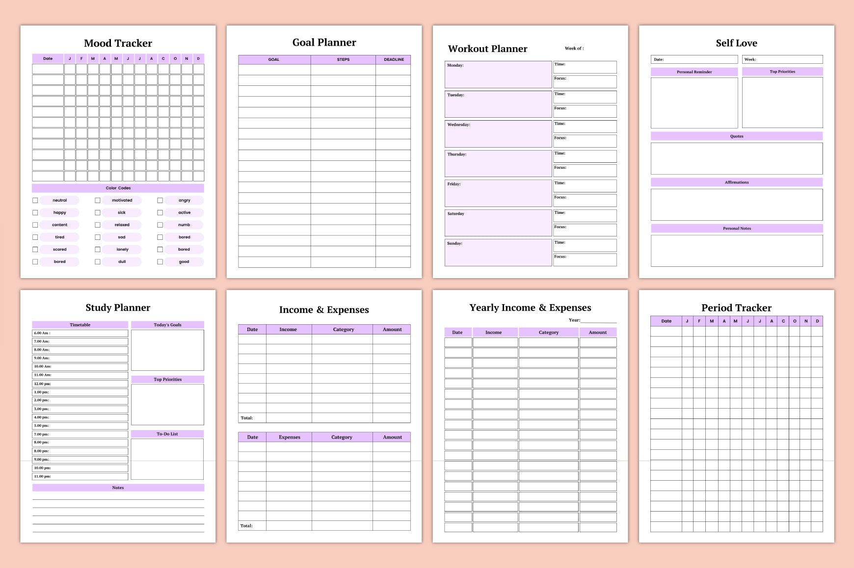 Adhd Focus Productivity Journal