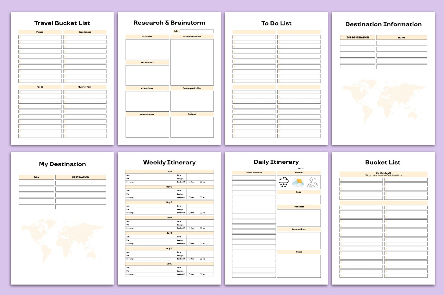 Travel Planner Guide
