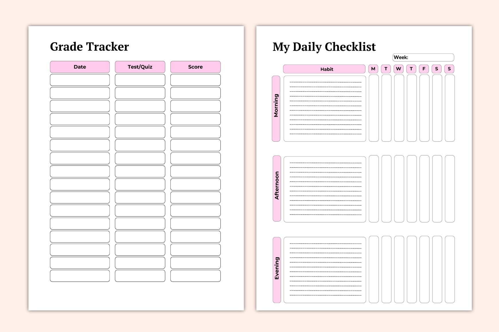 Homeschool Academic Planner