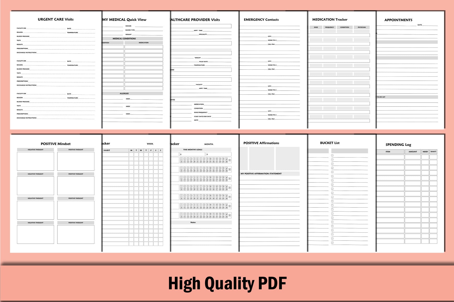 Healthy Living Planner