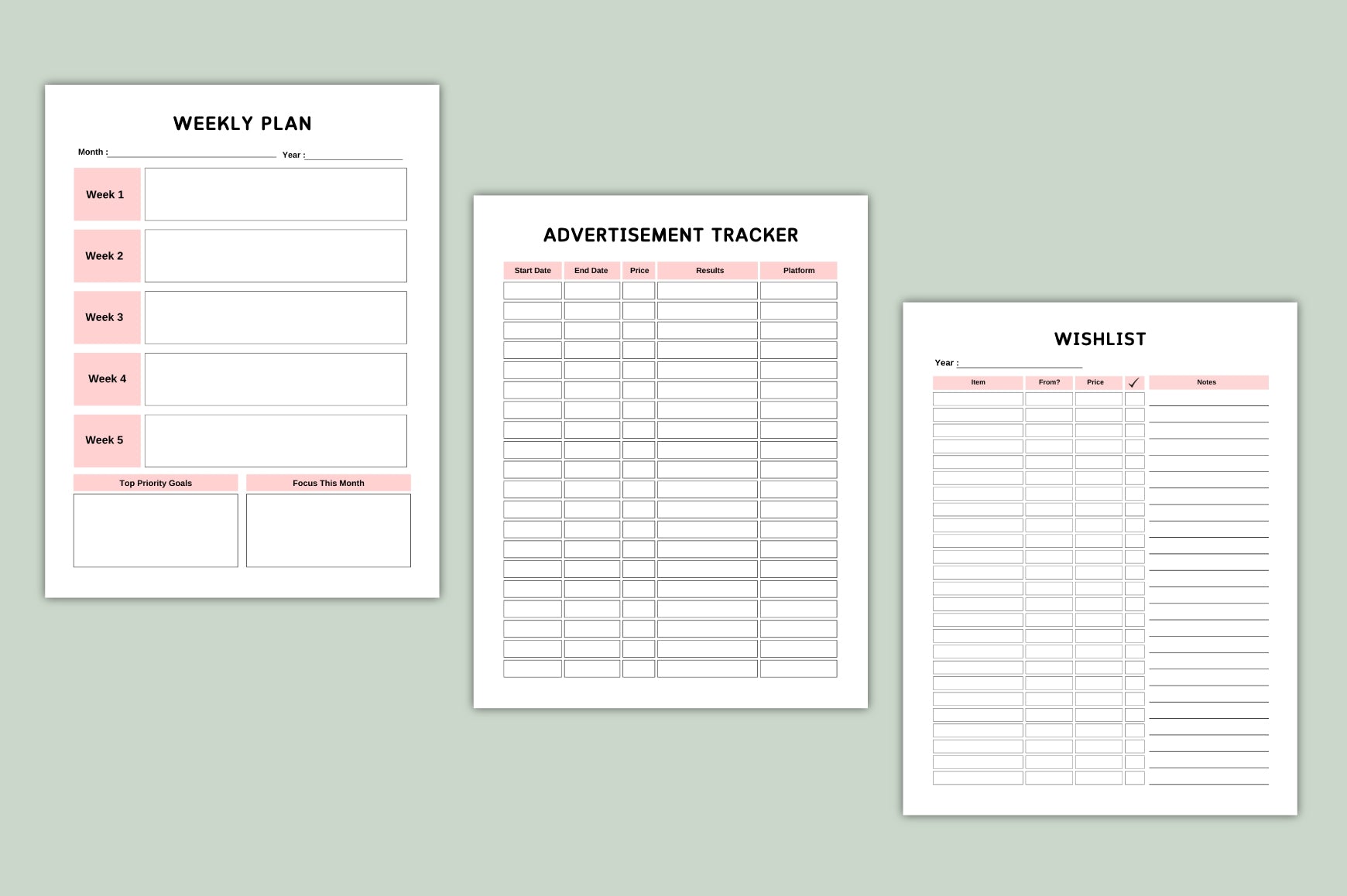 Side Hustle Boss Planner