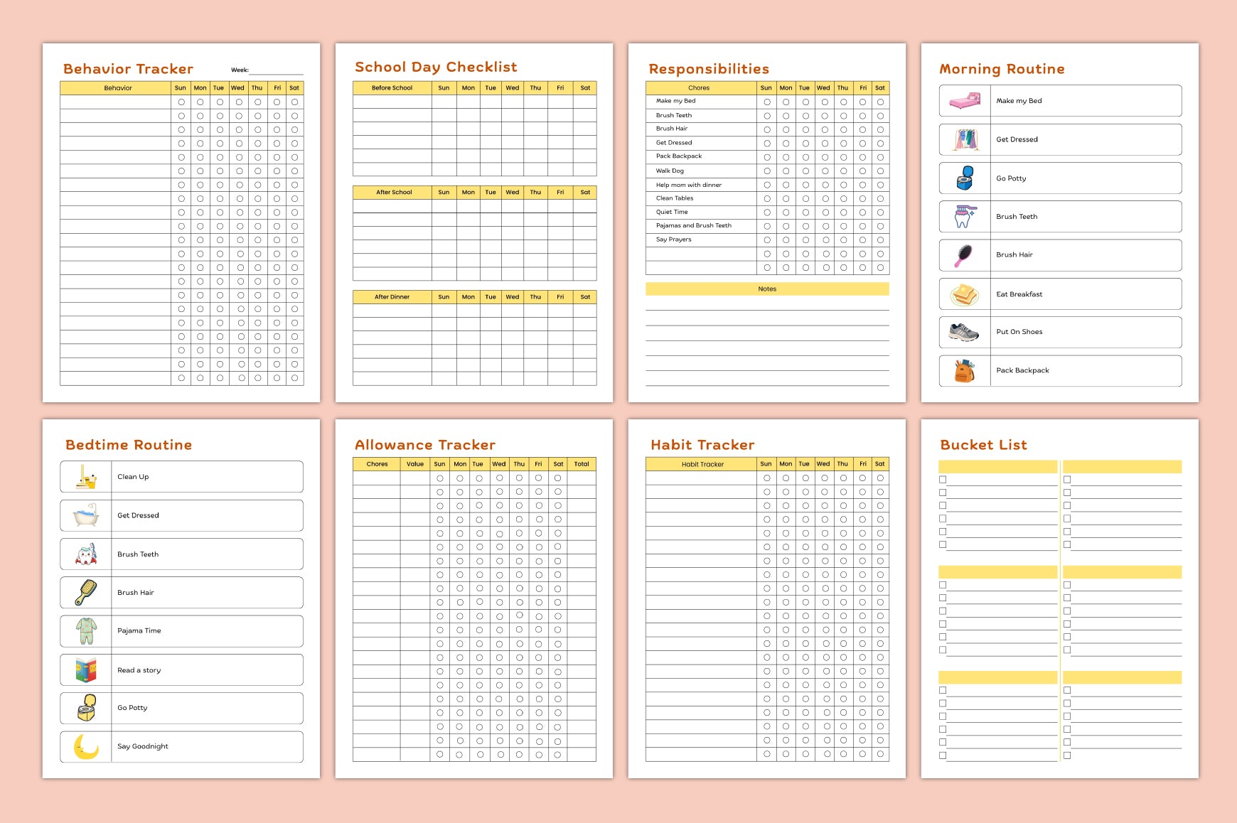 Kids Productivity Chore