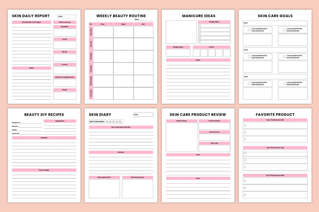 Skin Care Routine Journal