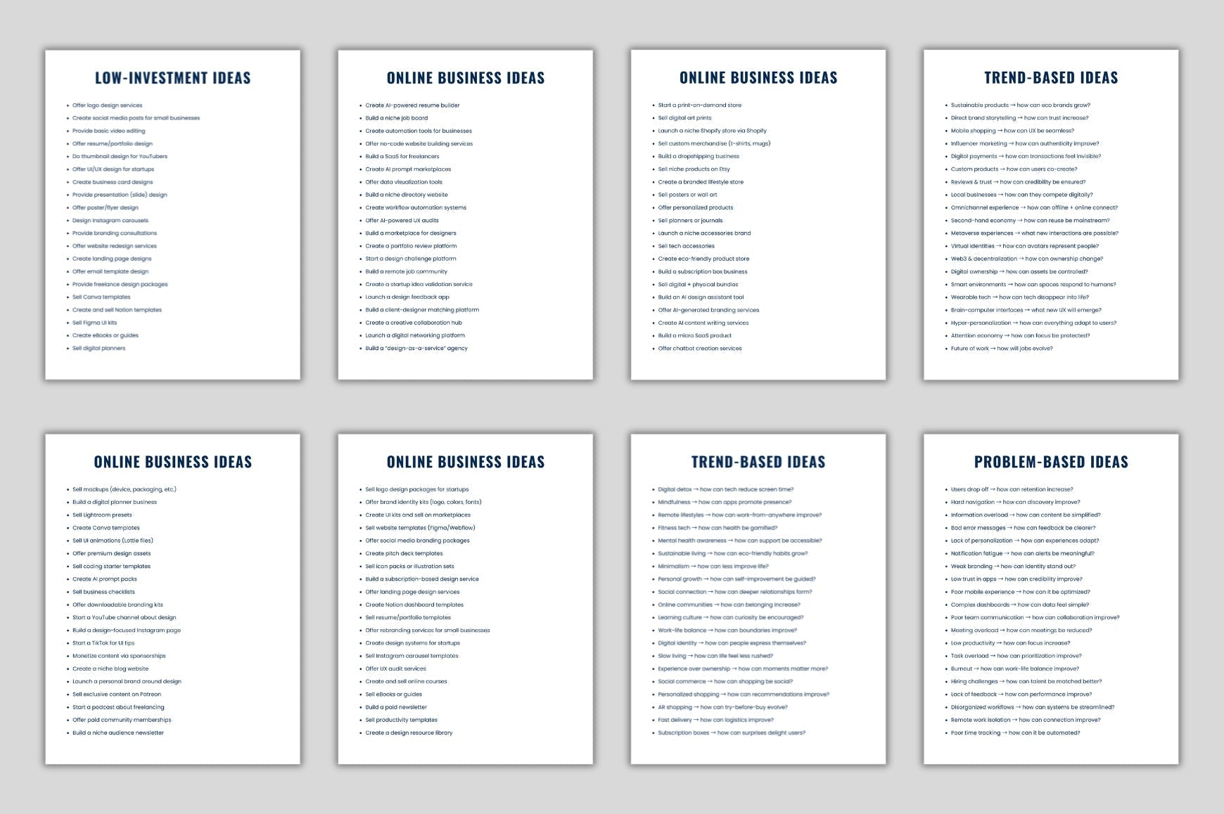 Business Idea Generator Prompts