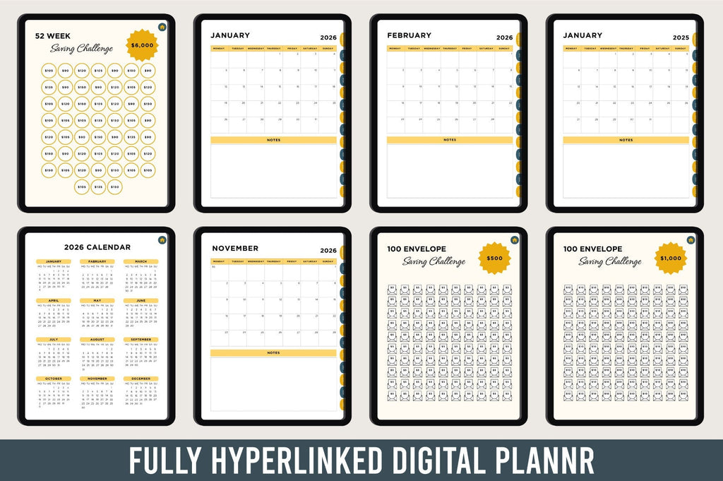 Money Saving Challenge Planner