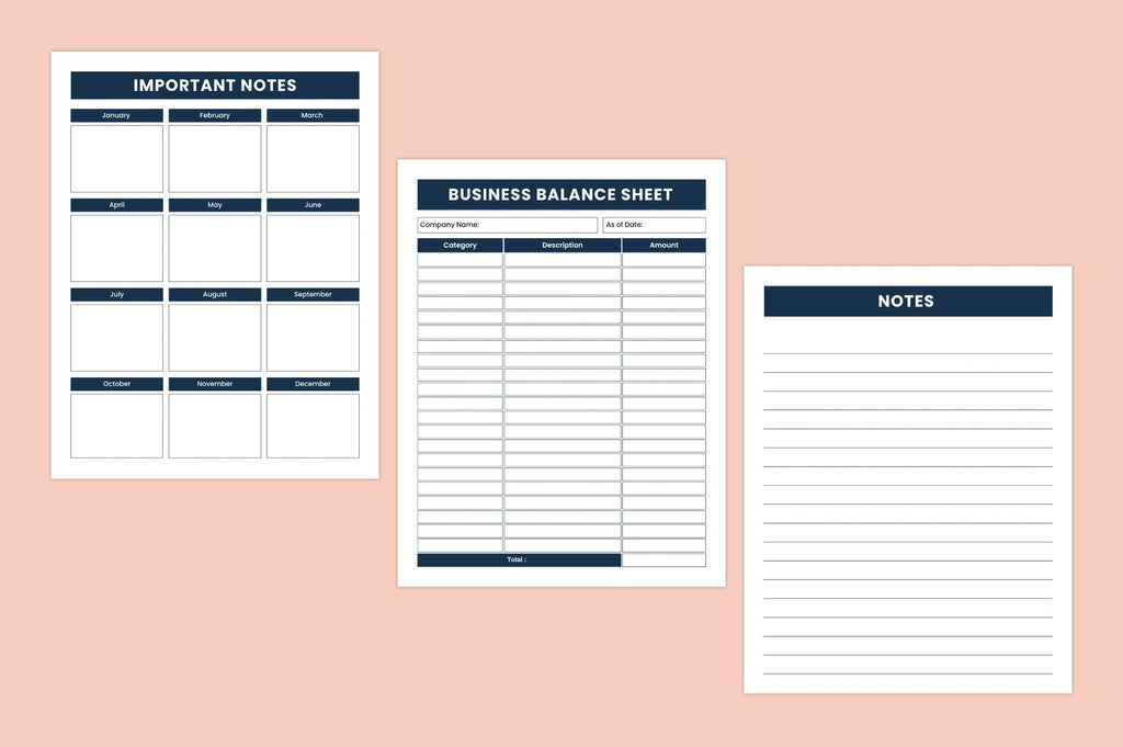Business Balance Sheet