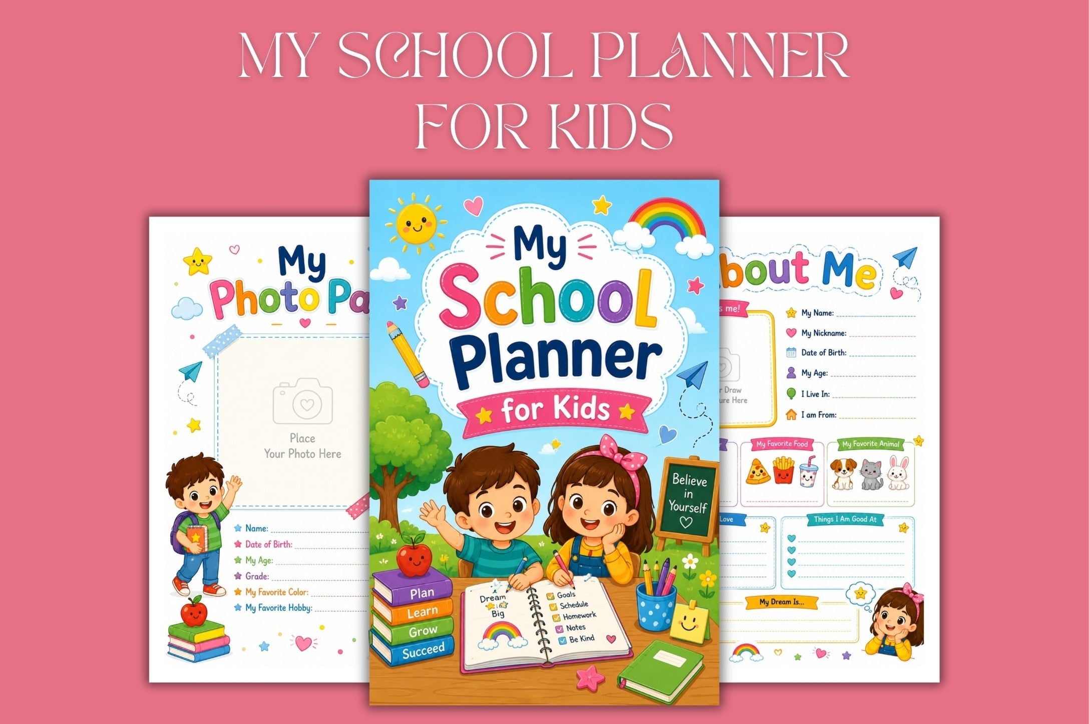 My School For Kids Planner