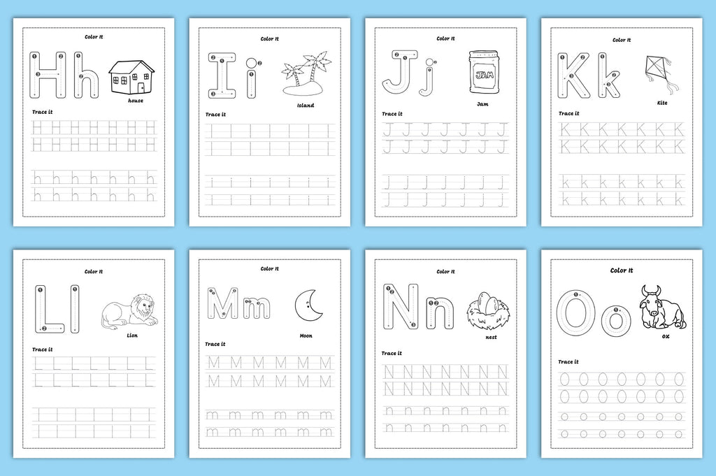 Learning to Trace: Children's Activity Workbook