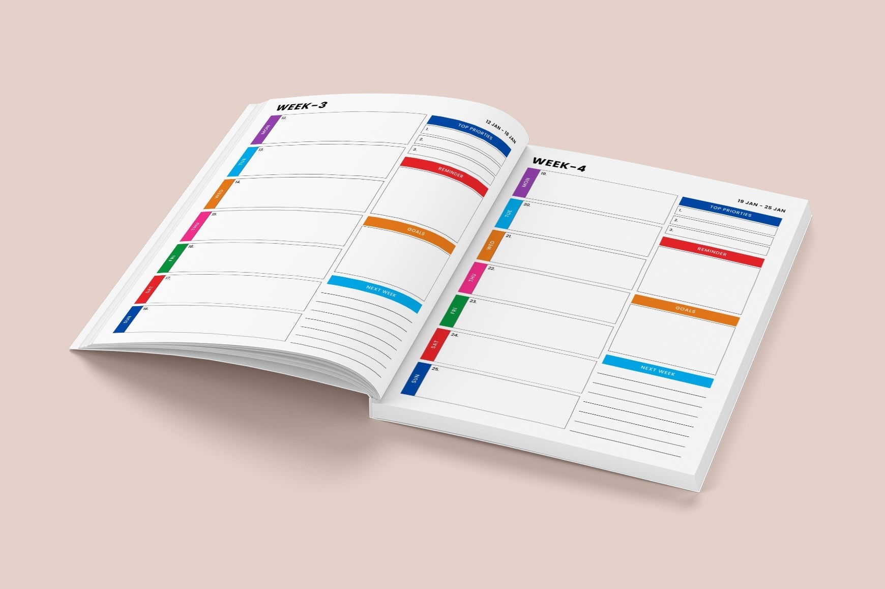 Weekly Schedule Dated Planner