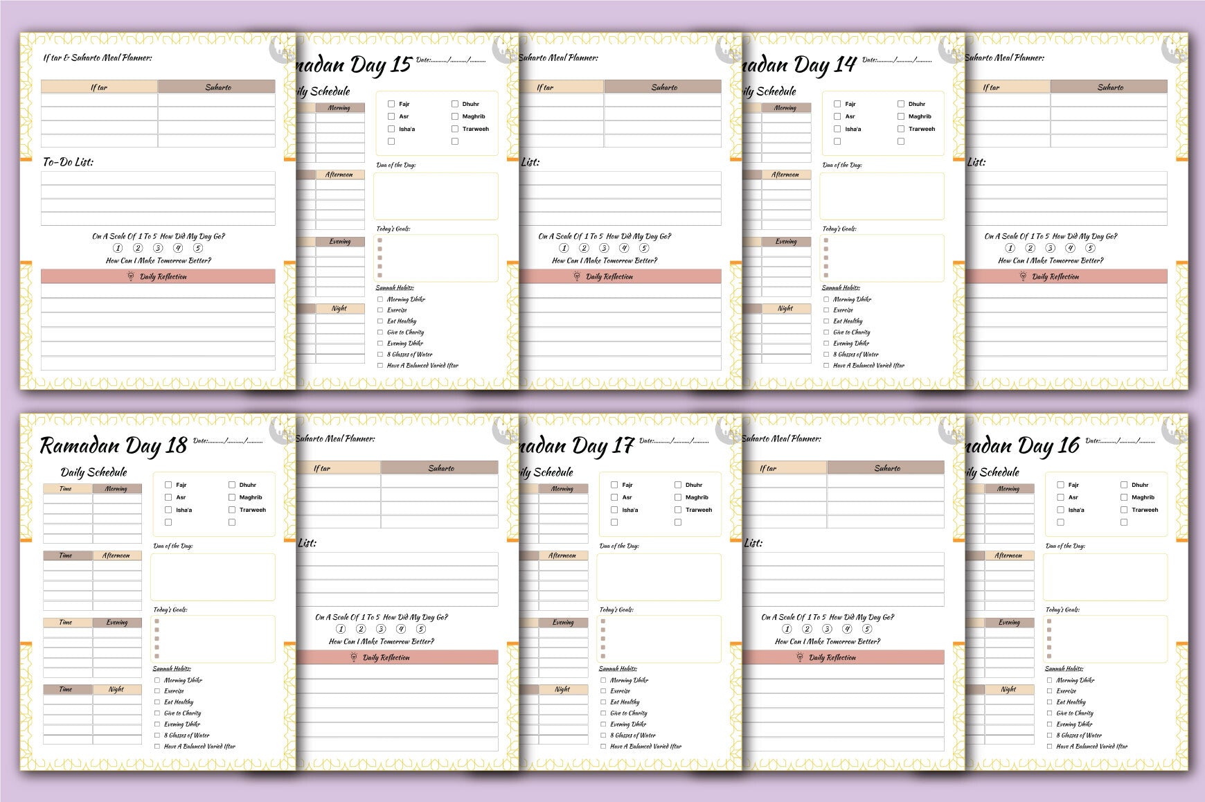 Ramadan Planner