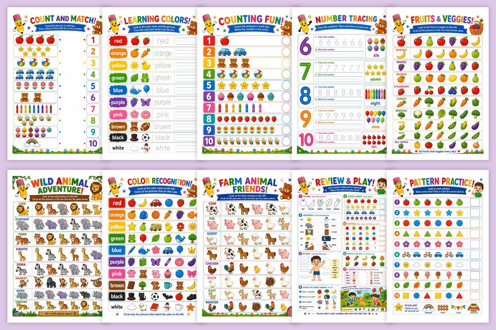 Preschool Learning Workbook