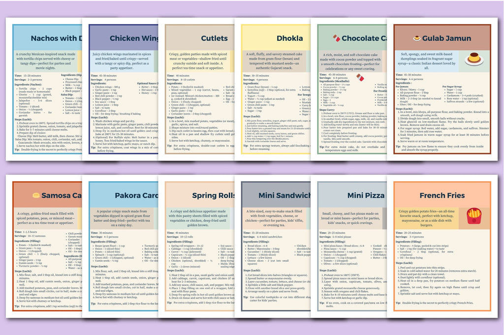 Kitchen Recipe Cards