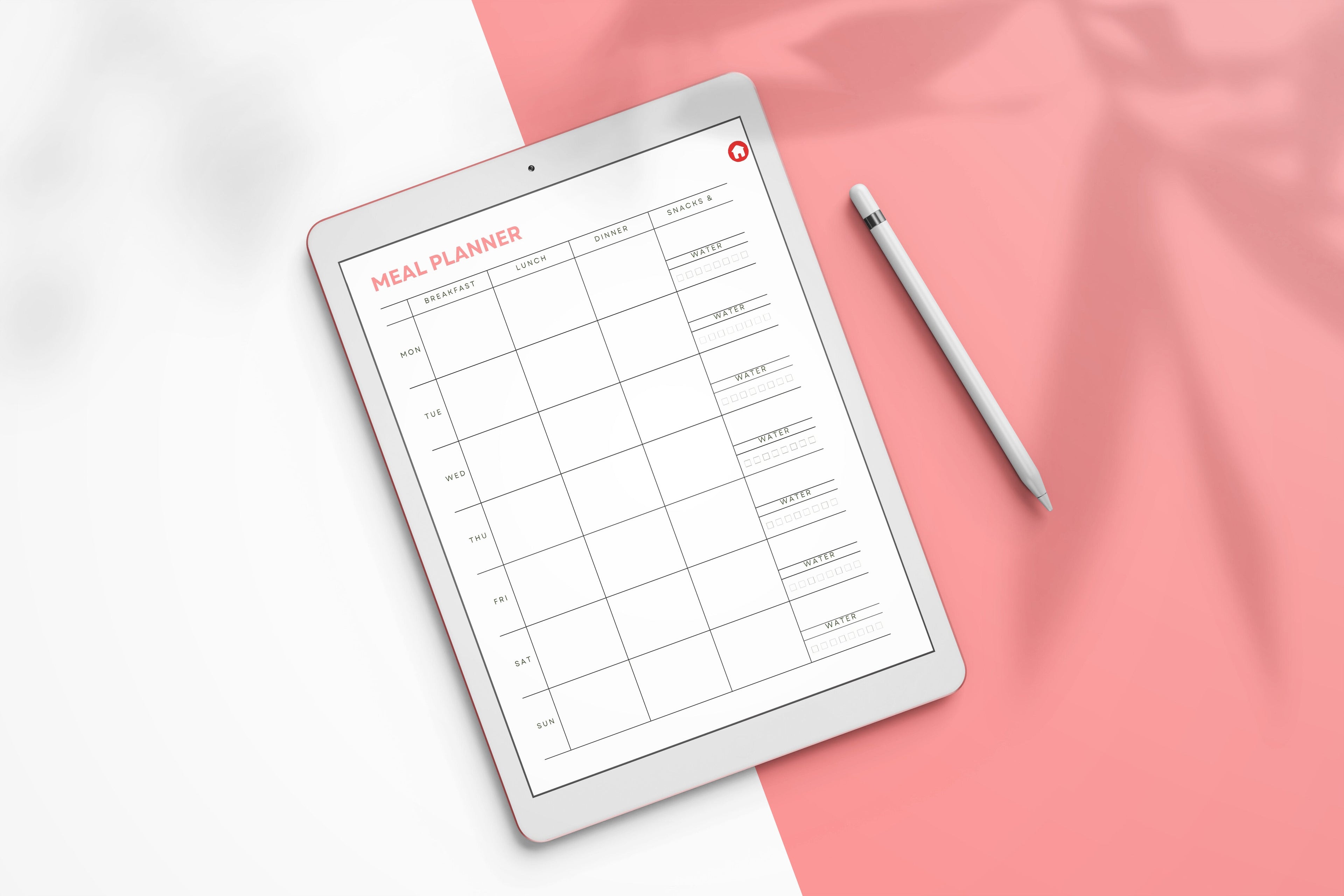 ADHD Adult Planner with weekly planning and productivity pages
