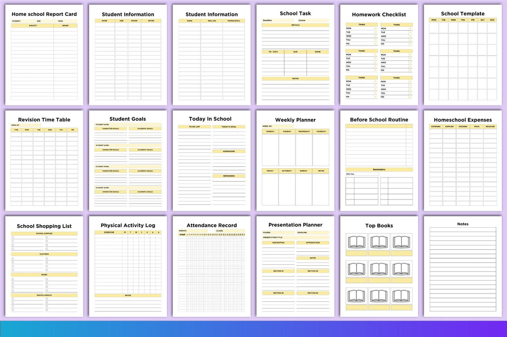 Homeschool Kids Planner