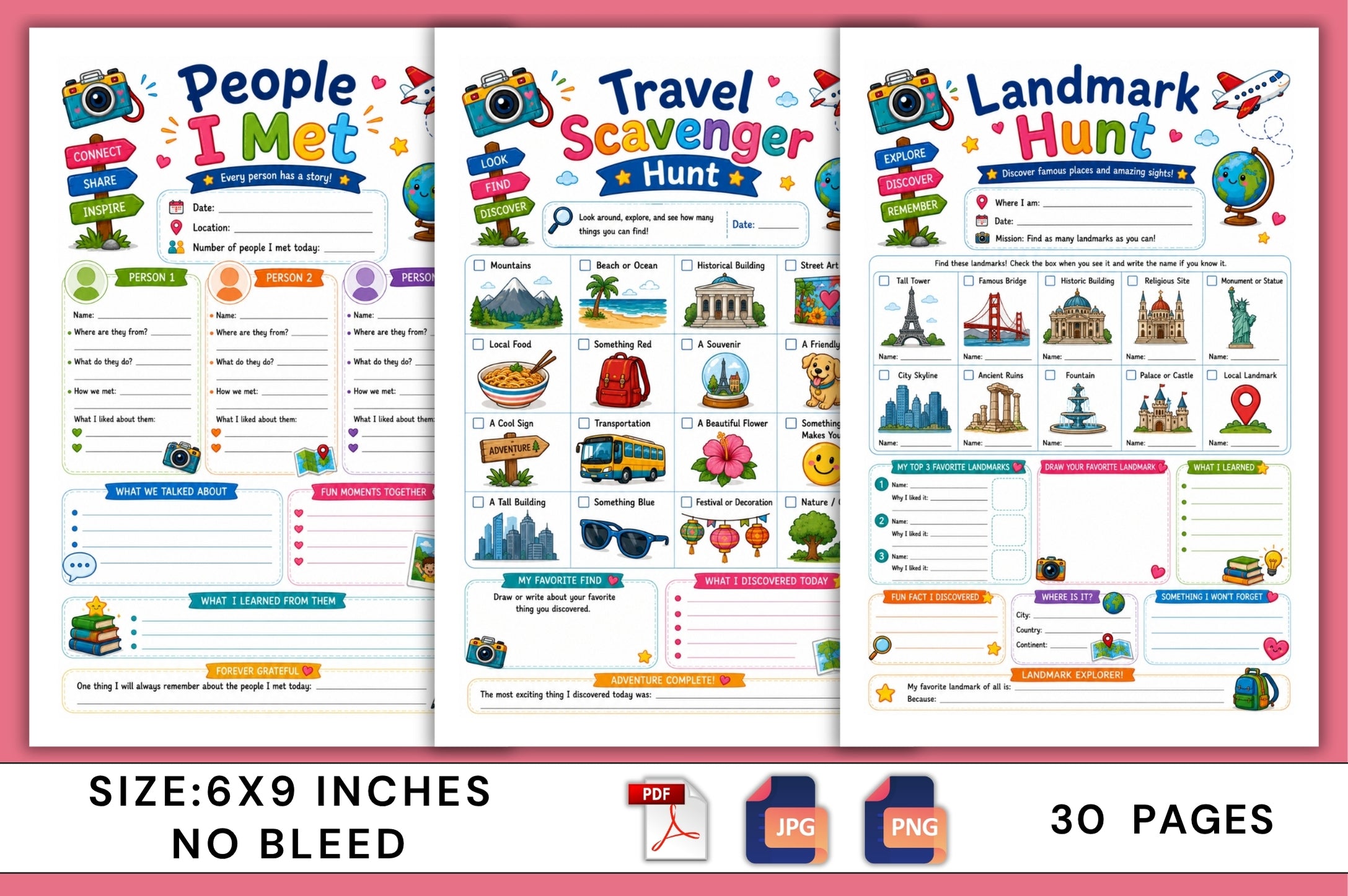 Travel Memories For Kids Journal
